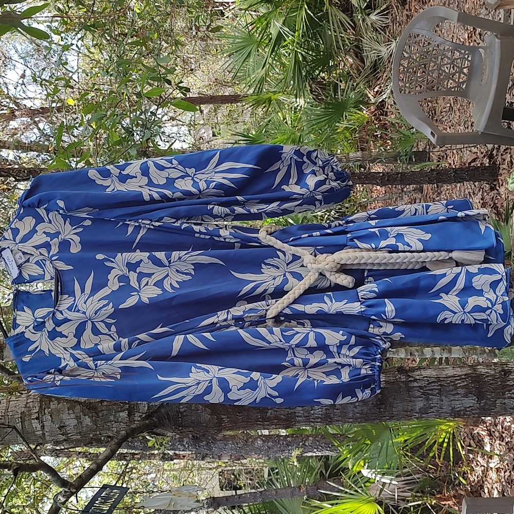 Satin like beach dress. New never worn, cut the tags off unfortunately.